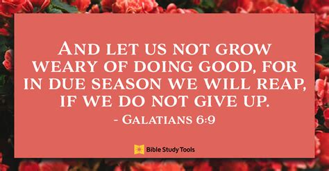 When We Get Too Weary (Galatians 6:9) - Your Daily Bible Verse - June ...