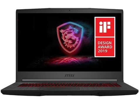 MSI GF65 Thin 10SDR-1273 Gaming Laptop Intel Core i7-10750H 2.60 GHz 15 ...