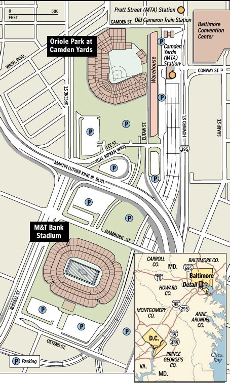 Camden Yards Parking Map | Map With Cities