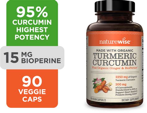 Turmeric Curcumin with BioPerine® - 90 Count – NatureWise