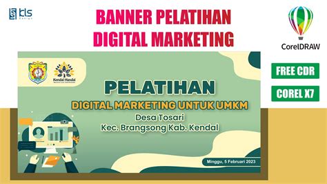 Free CDR - Desain Banner Pelatihan Digital Marketing untuk UMKM # ...