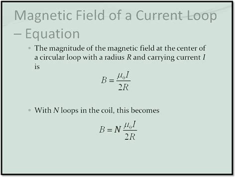 Magnetic Field From Current Formula