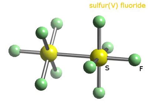 WebElements Periodic Table » Sulfur » disulphur decafluoride