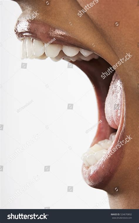 Closeup Woman Screaming Mouth Wide Open Stock Photo 524670892 | Shutterstock