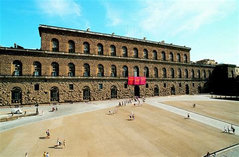 Palazzo Pitti, Florence, Italy; begun ca. 1440 it was built in various phases: 1st phase (7 bays ...