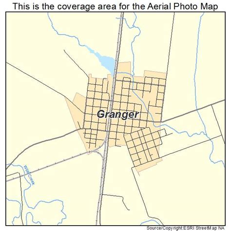 Aerial Photography Map of Granger, TX Texas