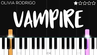 Olivia Rodrigo - vampire Chords | EASY Piano Tutorial - ChordU