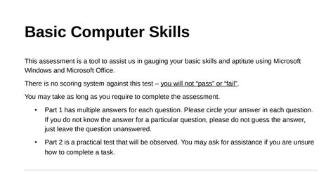 Basic Computer Skills Assessment 1407.pdf | DocDroid