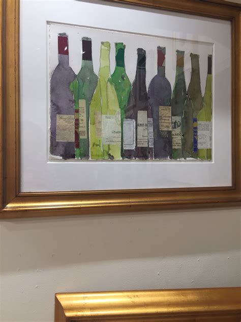 Wine bottle watercolor | Aquarell, Flaschen