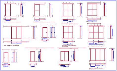 Door plan and elevation view