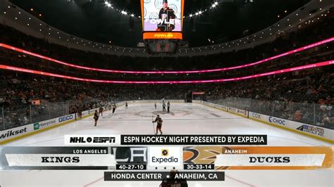 ESPN Hockey Night intro | LA@ANA | 4/19/2022 - YouTube