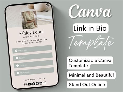 Instagram Bio Template, Link in Bio Template, Bio Template, Bio Link ...