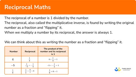 Reciprocal Maths - GCSE Maths - Steps, Examples & Worksheet