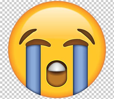 Face With Tears Of Joy Emoji Crying Laughter Sticker PNG - anger ...