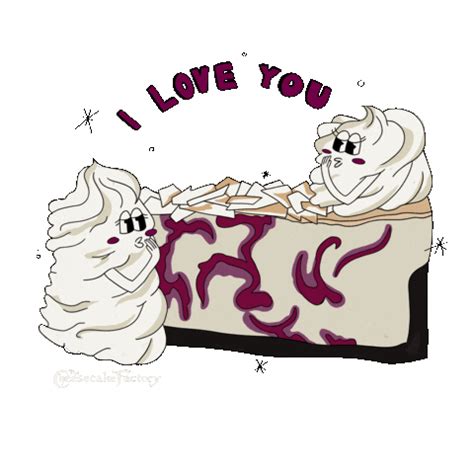 I Love You Kiss Sticker by The Cheesecake Factory