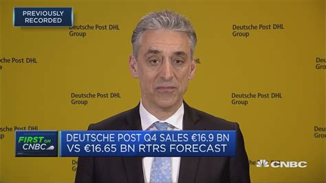 Deutsche Post CEO: In a challenging environment but far from recession