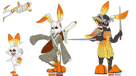 Scorbunny evolution line (fan-made) by pokeyinmypocket on DeviantArt