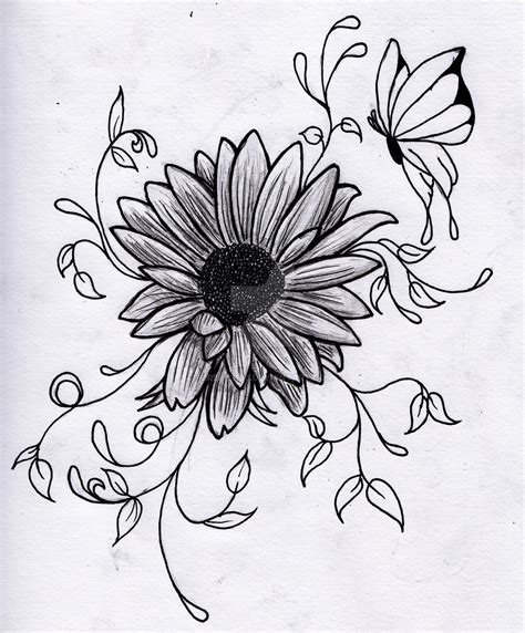 Flower Drawing - Cliparts.co