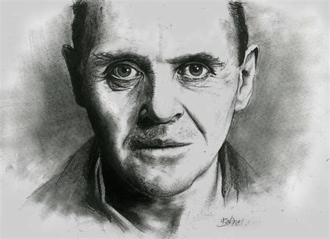 Sir Anthony Hopkins As Hannibal Lecter Drawing