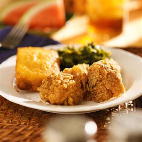 Fried Chicken Collard Greens Soul Food Stock Photos - Free & Royalty ...