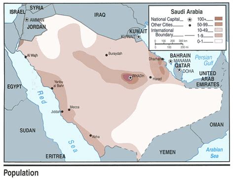 Population Map Of Saudi Arabia