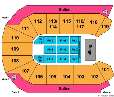 Wfcu Seating Chart Sesame Street: A Visual Reference of Charts | Chart Master