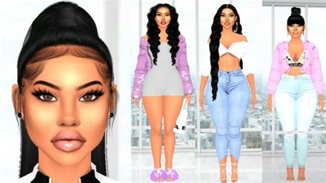 Baddie Lookbook | SIMS 4 CAS + CC FOLDER - YouTube | Sims hair, Sims 4 curly hair, Sims 4