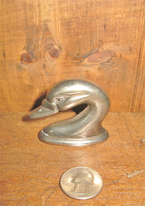 Pair Duck Heads Silver Toned Vintage Decoratif Metal Ducks | Etsy