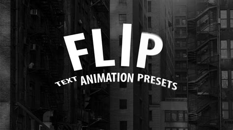 16 Flip Text Animation Presets for After Effects Motion Graphics Gif ...