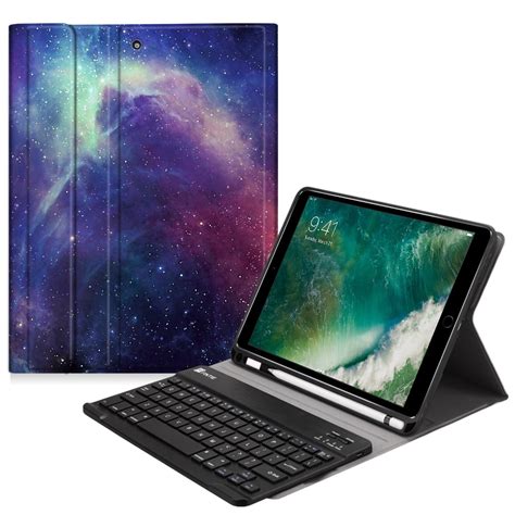 Fintie TPU Keyboard Case Cover with Apple Pencil Holder for iPad 9.7 ...