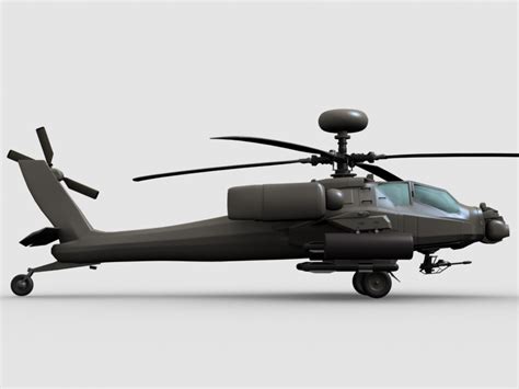 Apache Helicopter 3D Model | FlatPyramid