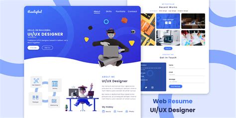 Web Resume UI /UX Designer | Figma Community