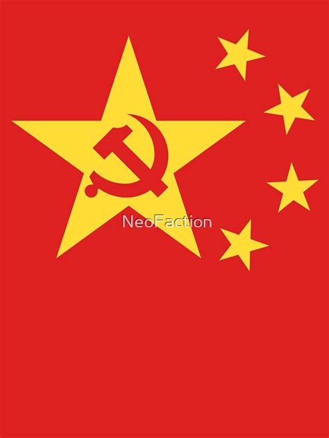 "Communist Chinese Flag" Fitted T-Shirt by NeoFaction | Redbubble