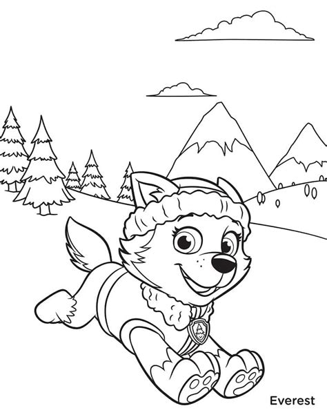 Coloriage Everest De La Pat Patrouille Imprimer Coloriage | Porn Sex ...