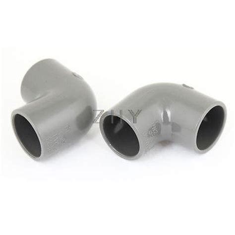 25mm Dia 90 Angle Degree Elbow Gray PVC Pipe Fittings Adapter Connector ...