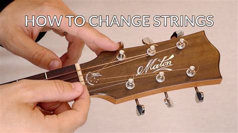 How to Change Your Acoustic Guitar Strings - YouTube