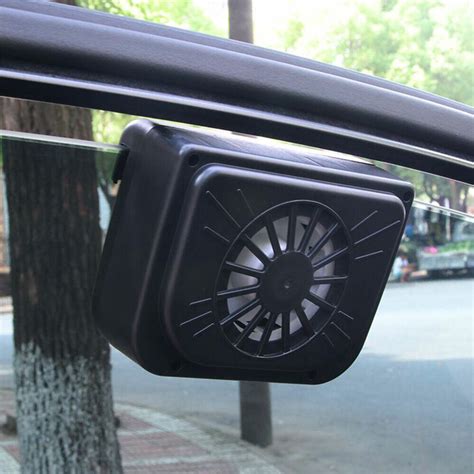 Exhaust Ventilation Solar Power Air Vent Auto Ventilator Vehicle Car Window Fan | eBay