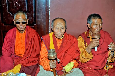 Three Monks At Larung Gar | Sertar, Sichuan, China (2010) | Nick Mayo Photography