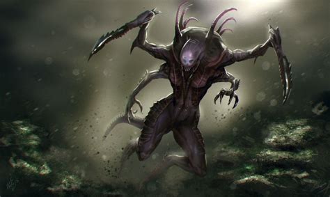 Evolve - Wraith, an art print by Gustavo Vallejo | Art, Alien concept ...