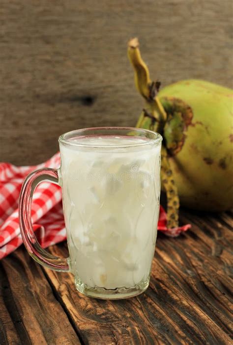 Es Kelapa Muda or Young Coconut Drink Stock Photo - Image of breakfast, indonesia: 268794450