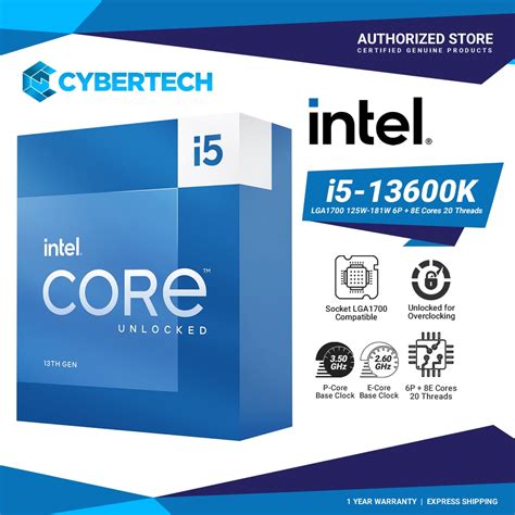 Intel Core i5-13600K Processor 24M Cache, up to 5.10 GHz | Shopee ...