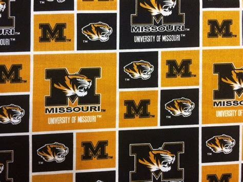 NCAA University of Missouri Tigers Gold & Black College Logo