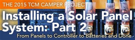 Installing a Solar Panel System - The Solar Controller