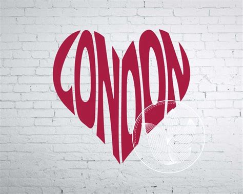 London Word Art London Svg Dxf Eps Png Jpg London Logo | Etsy