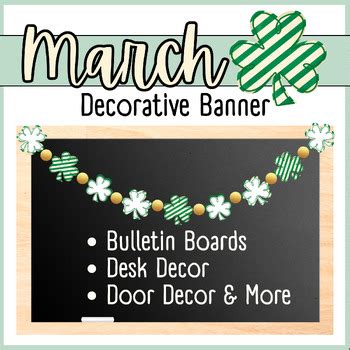 March Decorative Banner by Read on the Hill | TPT