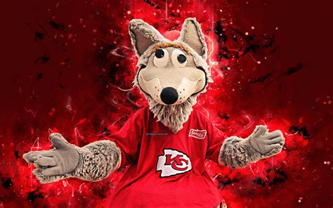 Download wallpapers KC Wolf, 4k, mascot, Kansas City Chiefs, abstract art, NFL, creative, USA ...