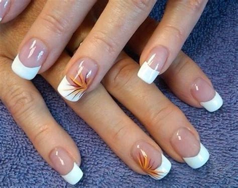 Fall Nail Design | Thanksgiving nails, French nail designs, Fresh nails ...