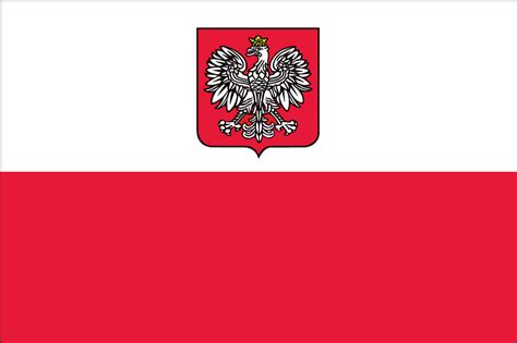 Poland (with eagle) Nautical Flag