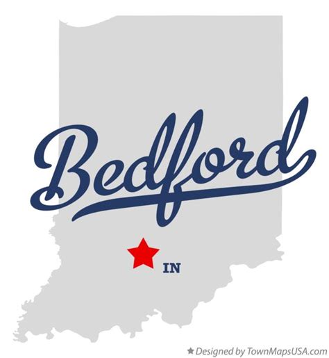 Map of Bedford, IN, Indiana