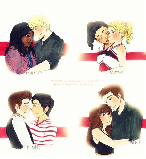 Image - Samcedes brittana finchel klaine fanart.jpg - Glee Wiki